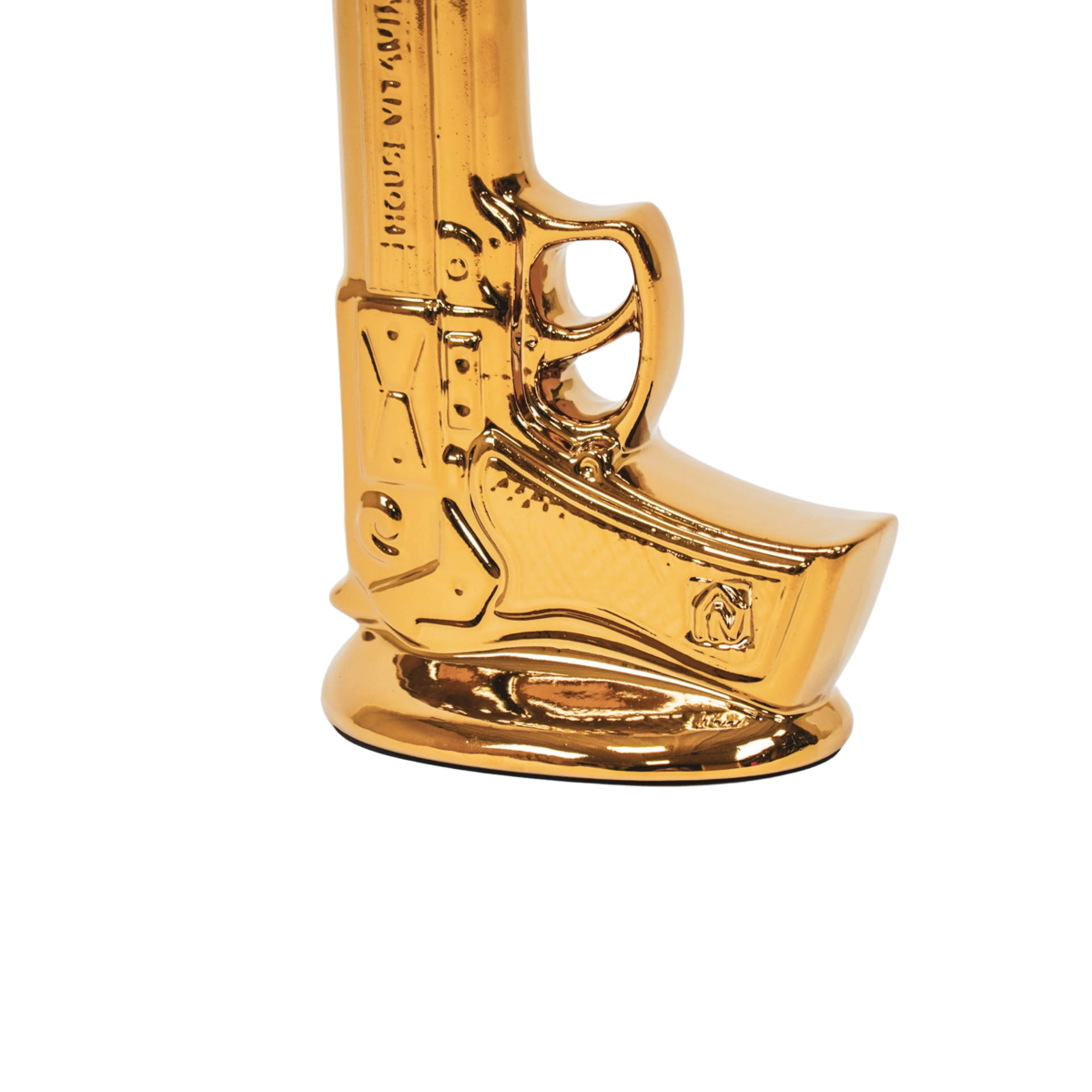 Vaas Pistool Keramiek Goud 15x9x23cm