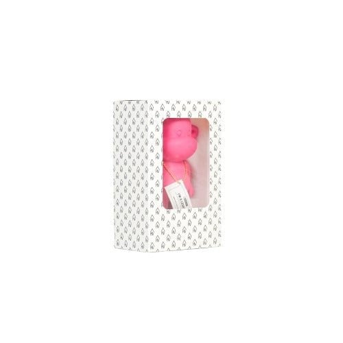 Ornament aap 'de legende' polyresin roze 11x7x19cm