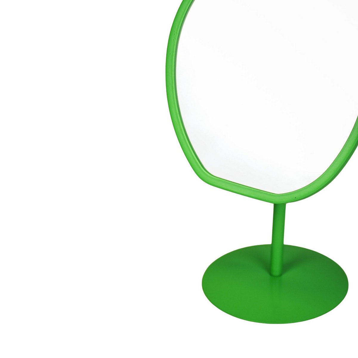 Make Up Spiegel Rond Groen 16,5x12x31,5 cm