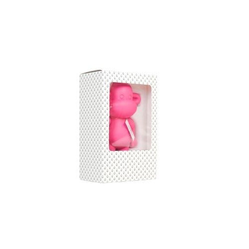 Ornament Aap 'de legende' polyresin roze 33x21x50cm