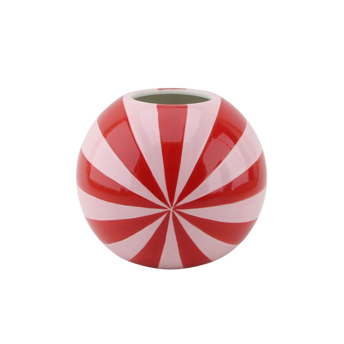 Vaas Swirl Rood/Roze 20x20x17cm