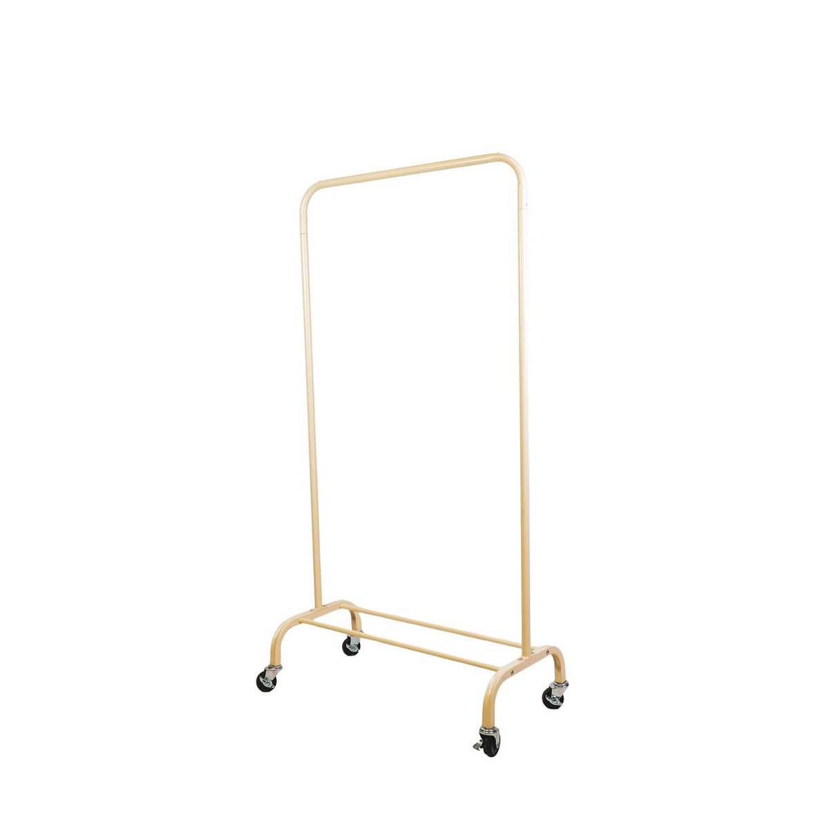 Kledingrek op wielen zand 80x40x155cm