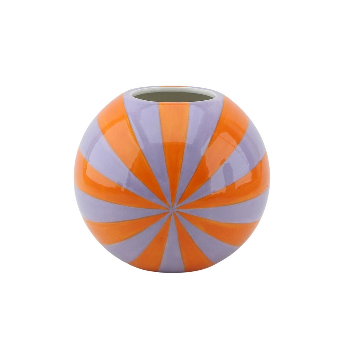Vaas Swirl Oranje/Lila 20x20x17cm