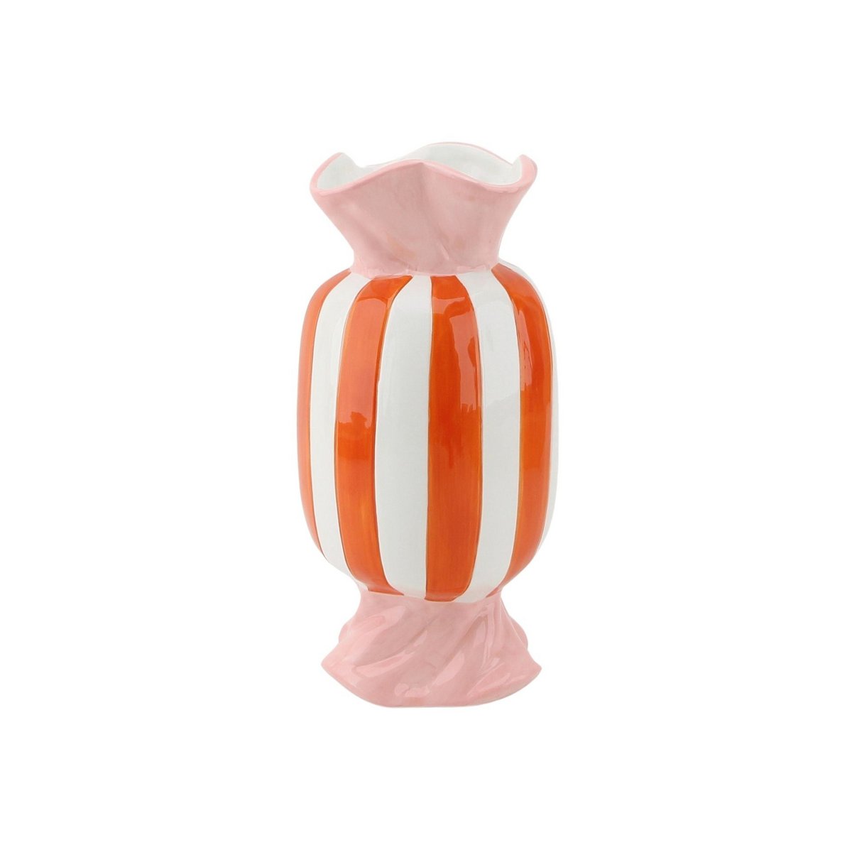 Vaas Toffee Candy Oranje/Roze 9,5x9,5x21cm