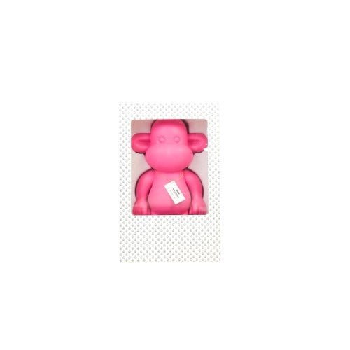 Ornament aap 'de legende' polyresin roze 20,5x13,5x35cm