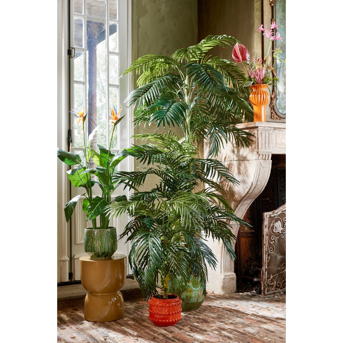Boaz Bloempot H19 x Ø22 cm Keramiek Oranje