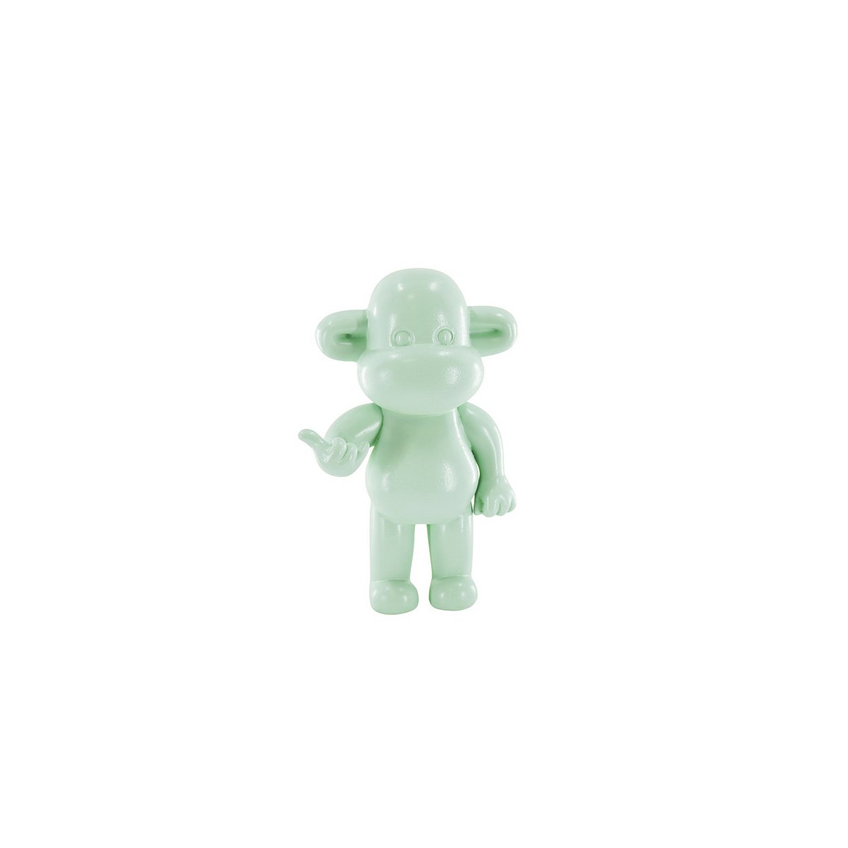 Ornament Aap 'The Legend' Polyresin Mintgroen 11x7x19cm