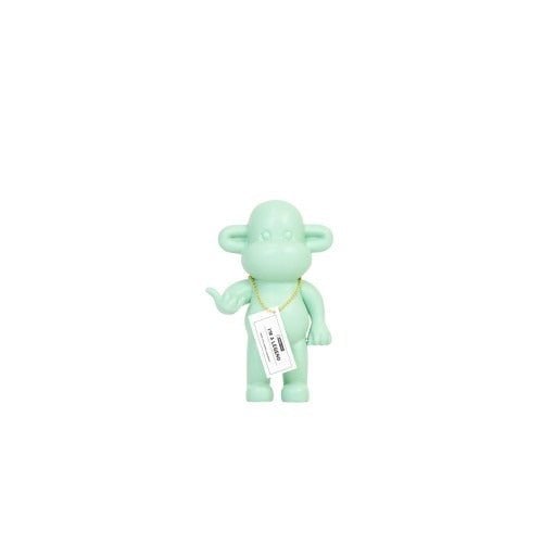Ornament Aap 'The Legend' Polyresin Mintgroen 11x7x19cm