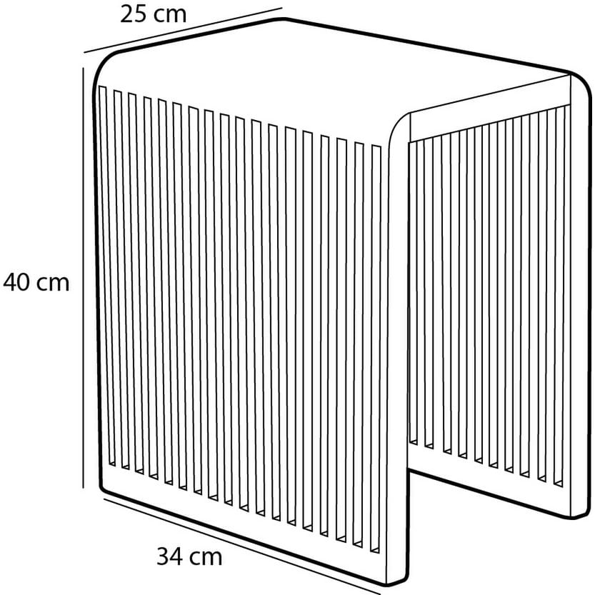 Yonker Bijzettafel Set van 3 L44 x B34 x H50 cm Gerecycled Hout Bruin