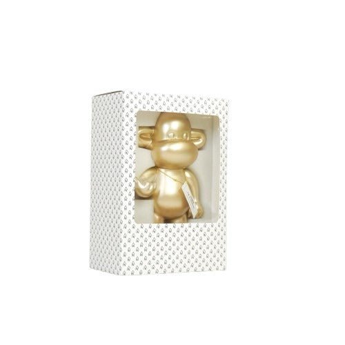 Ornament Aap 'de legende' polyresin goud 33x21x50cm