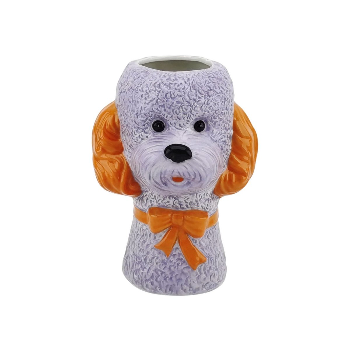 Vaas Hond Lila/Oranje 15,5X12,5X21cm