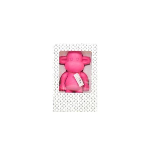 Ornament aap 'de legende' polyresin roze 20,5x13,5x35cm