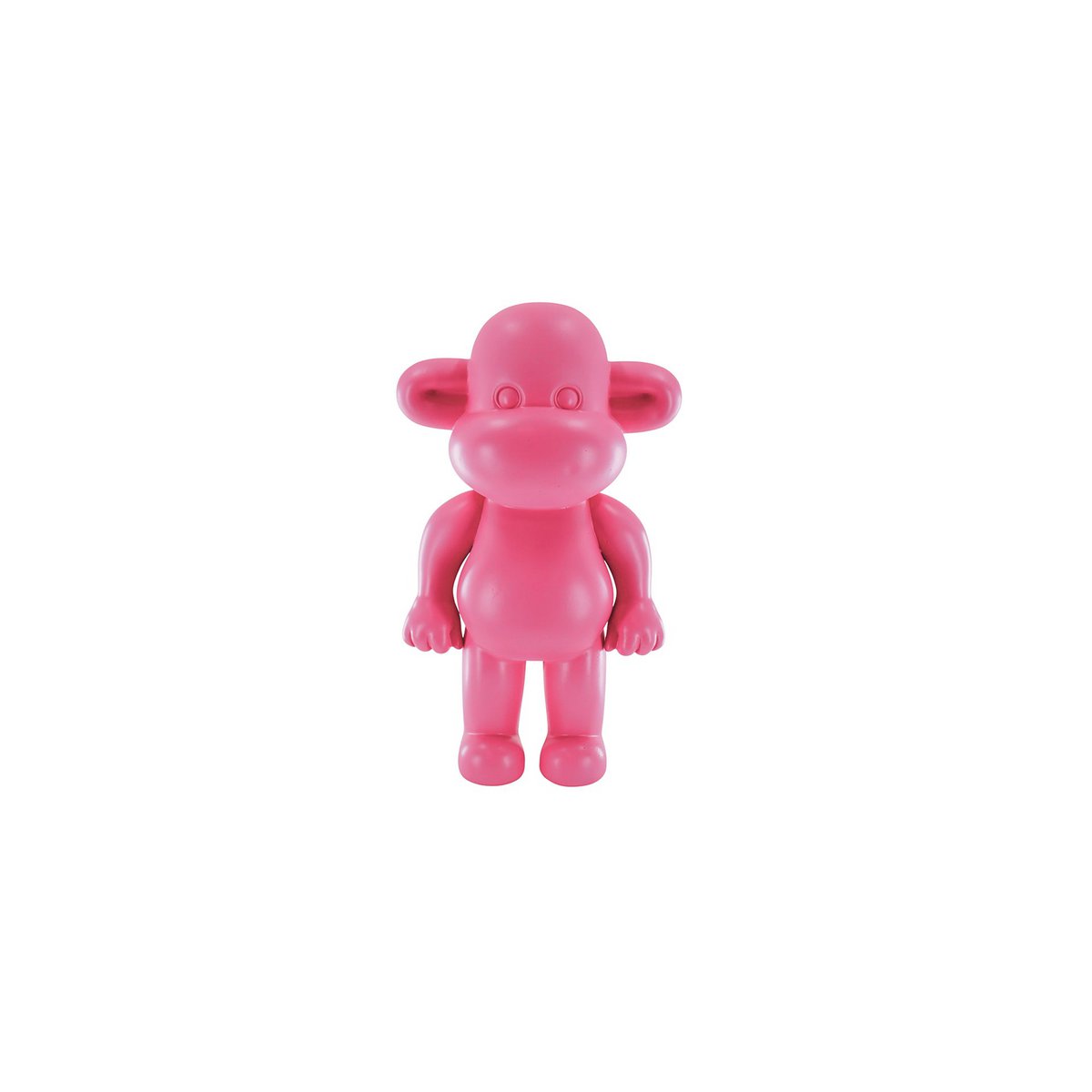 Ornament aap 'de legende' polyresin roze 20,5x13,5x35cm