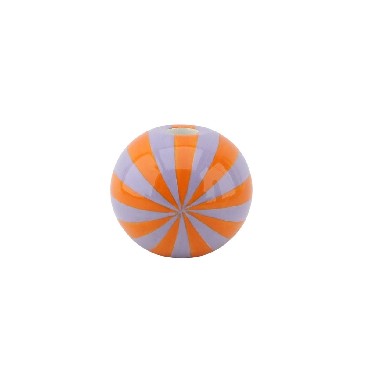 Kaarsenhouder Swirl Oranje/Lila 7x7x7cm