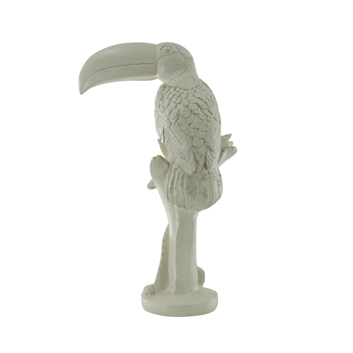 Ornament Toekan Polyresin Zand 18x9,5x29,5cm