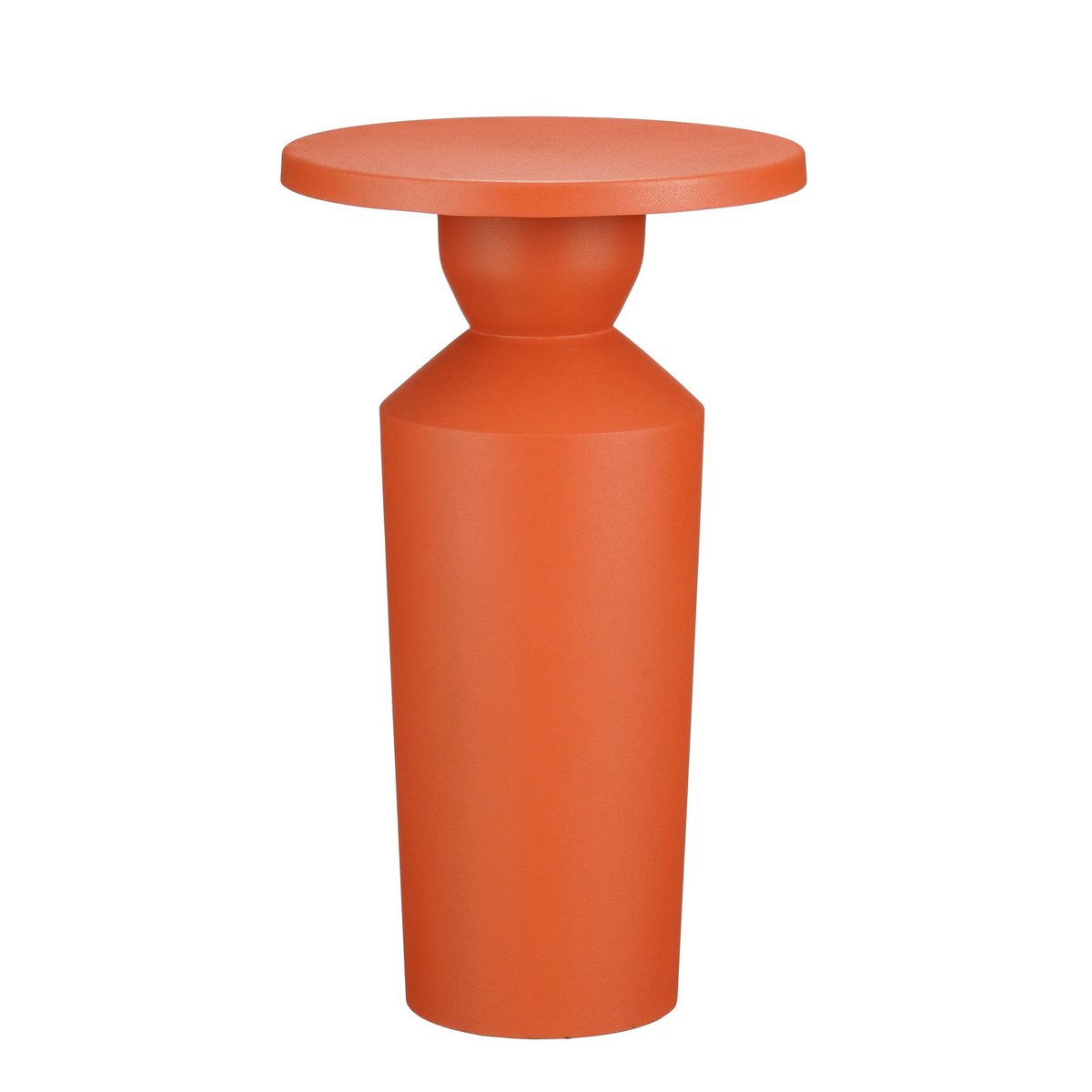 Feroza Bijzettafel H51 x Ø30 cm Metaal Oranje