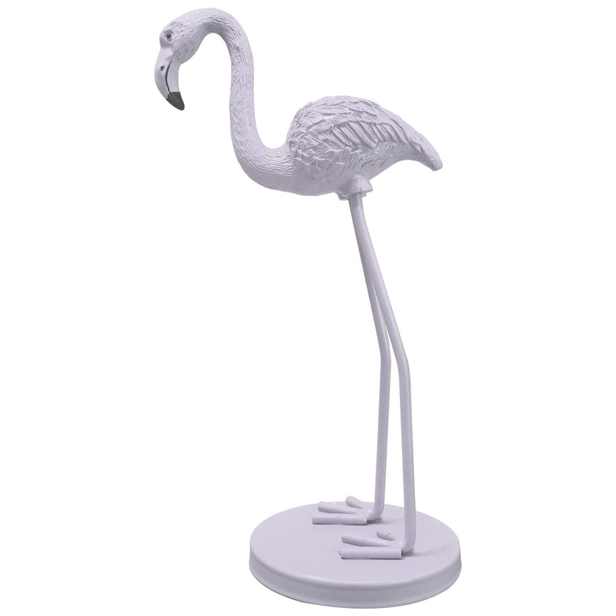 Ornament Flamingo Metaal Lila 9x7,5x19,5cm