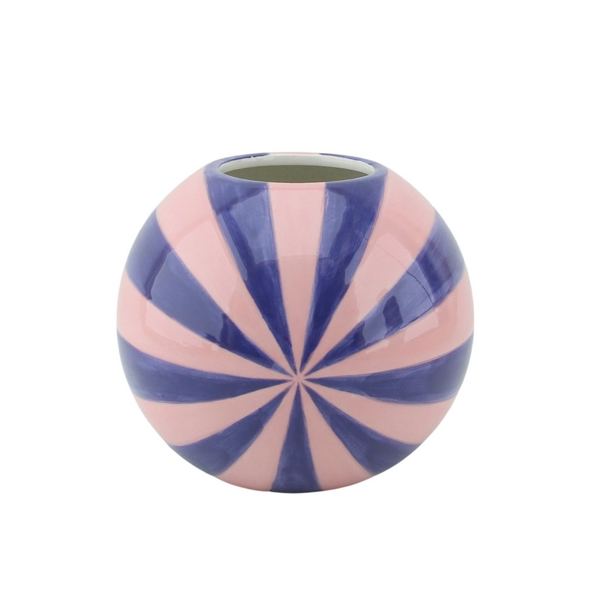 Bloemvaas Swirl Roze/Violet 20x20x17cm