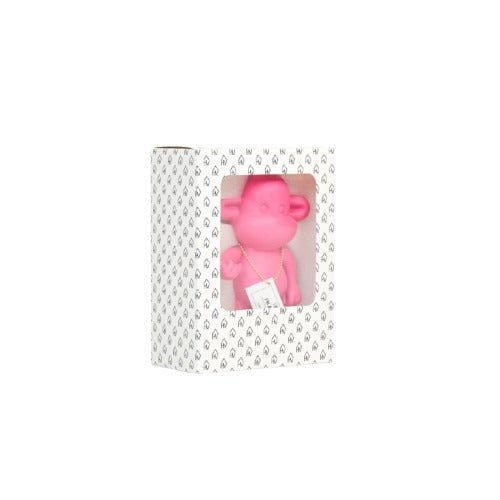 Ornament Aap 'de legende' roze 11x7x19cm