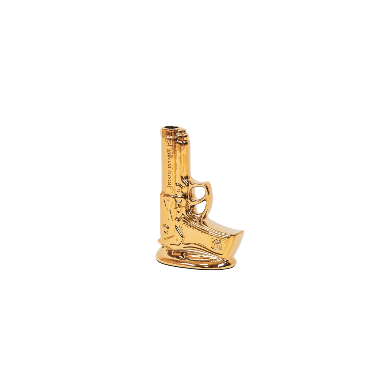 Vaas Pistool Keramiek Goud 15x9x23cm