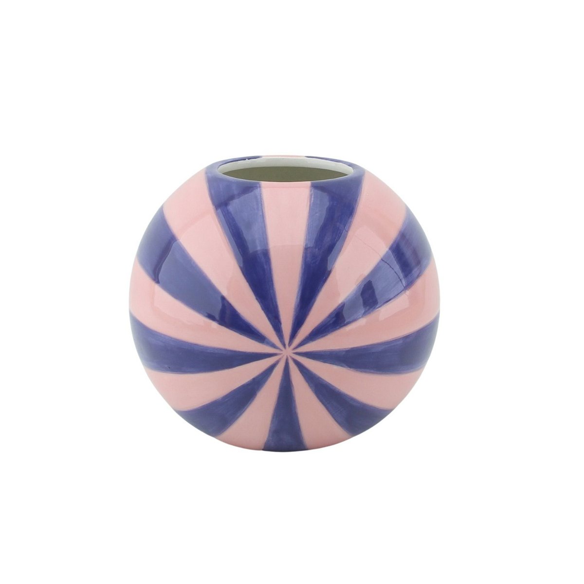 Vaas Swirl Roze/Violet 15x15x13,5 cm