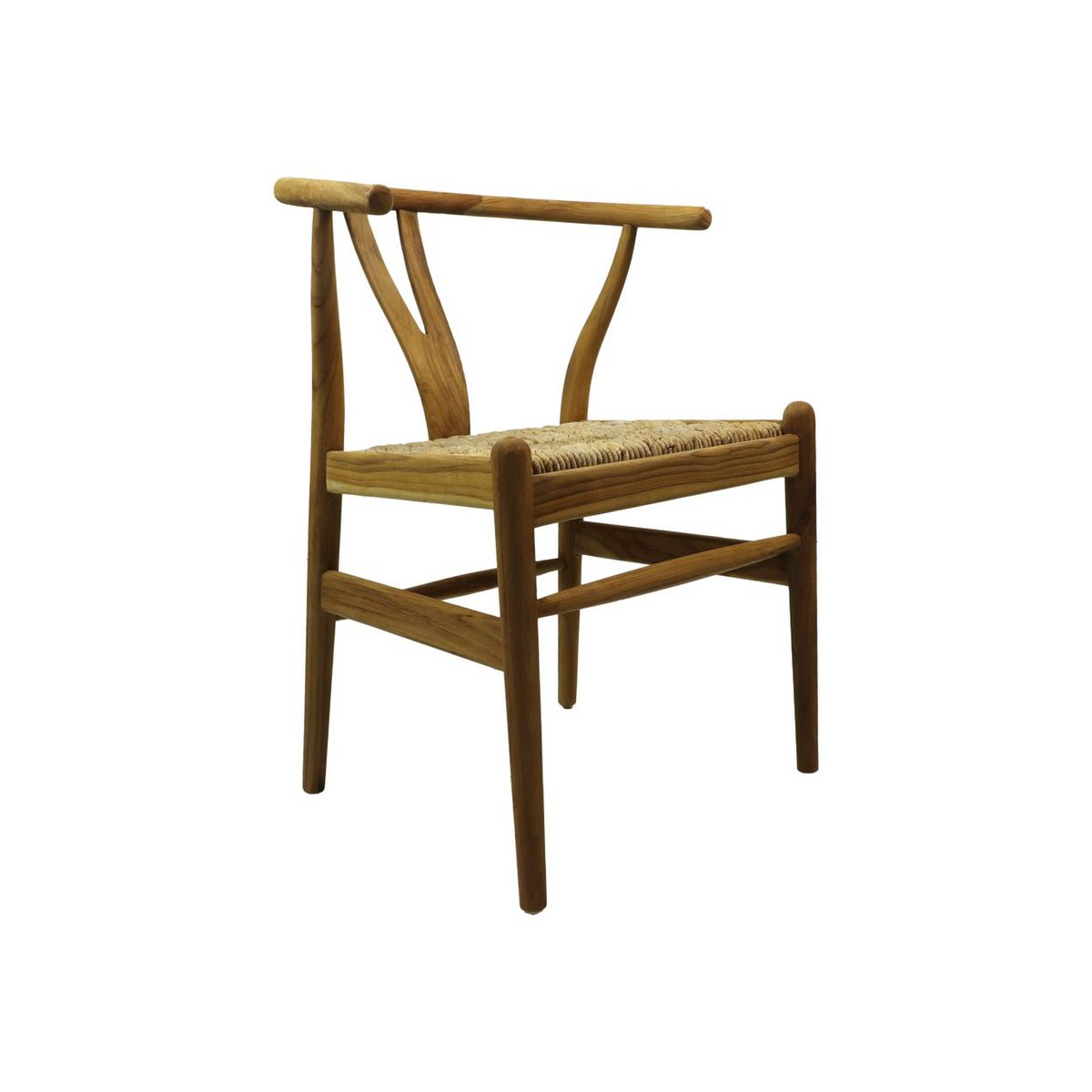 Eetkamerstoel Delilah 50x41x78 Naturel Teak/Bananenblad
