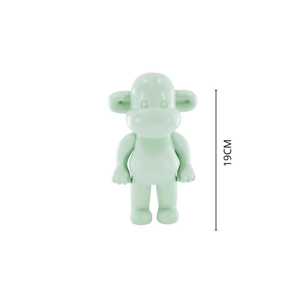 Ornament Aap 'The Legend' Polyresin Mintgroen 11x7x19cm