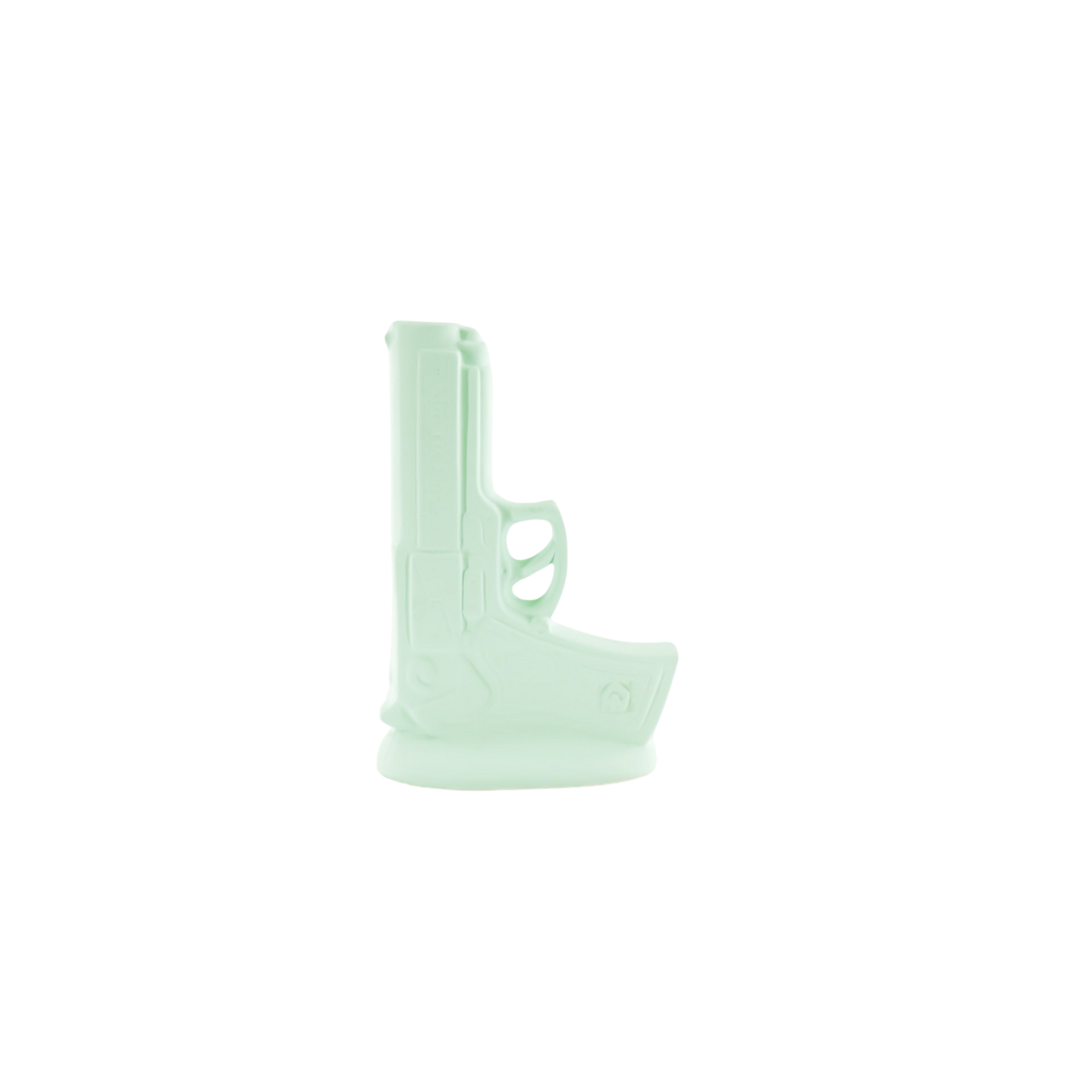 Vaas pistool keramiek mint groen 15x9x23cm