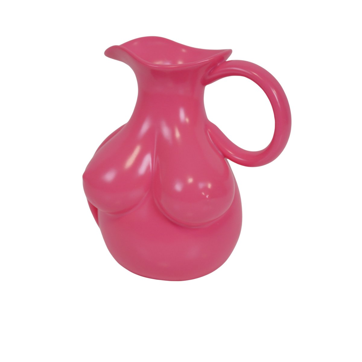 Vaas Borsten Kan Keramiek Neon Roze 6,5x11x18cm