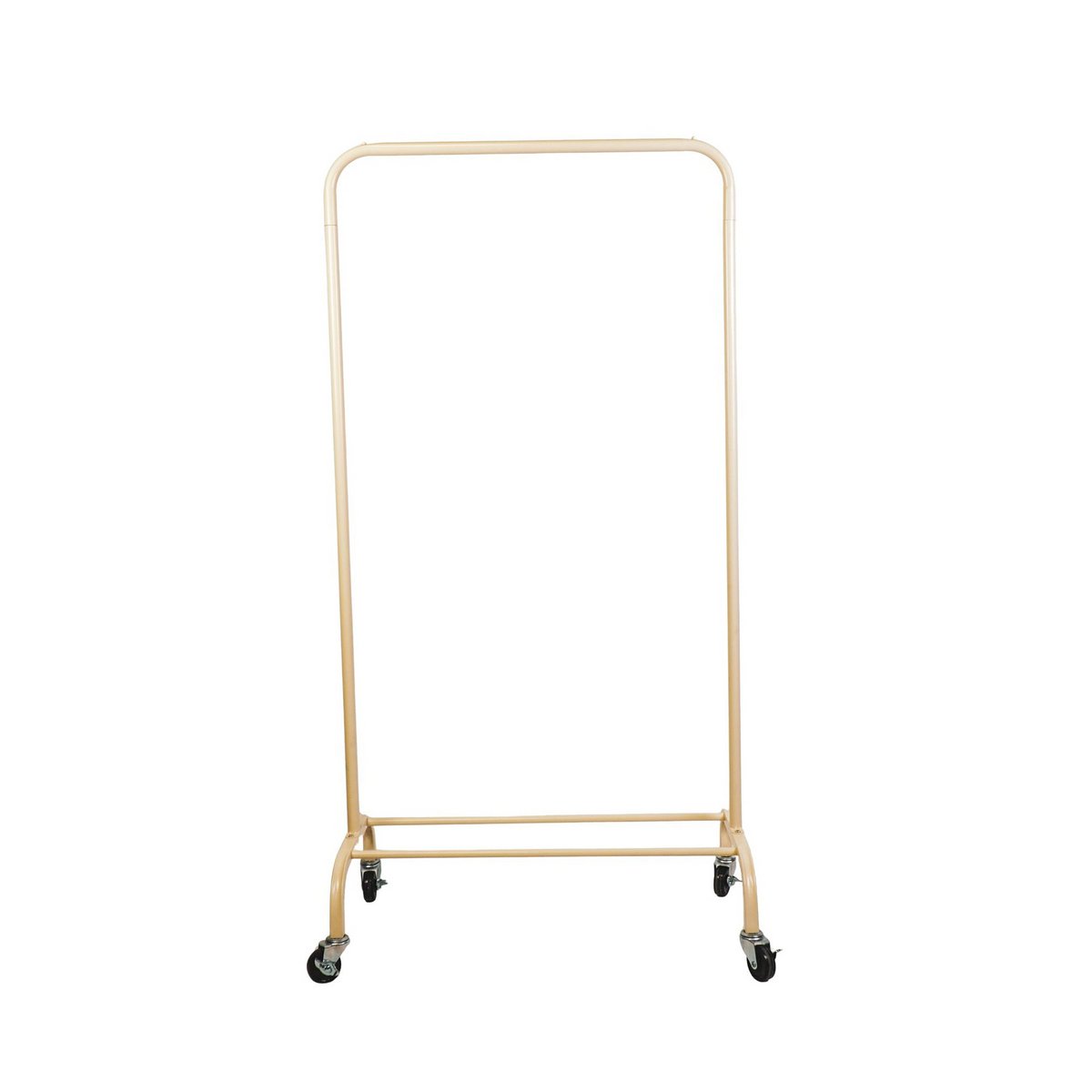 Kledingrek op wielen zand 80x40x155cm