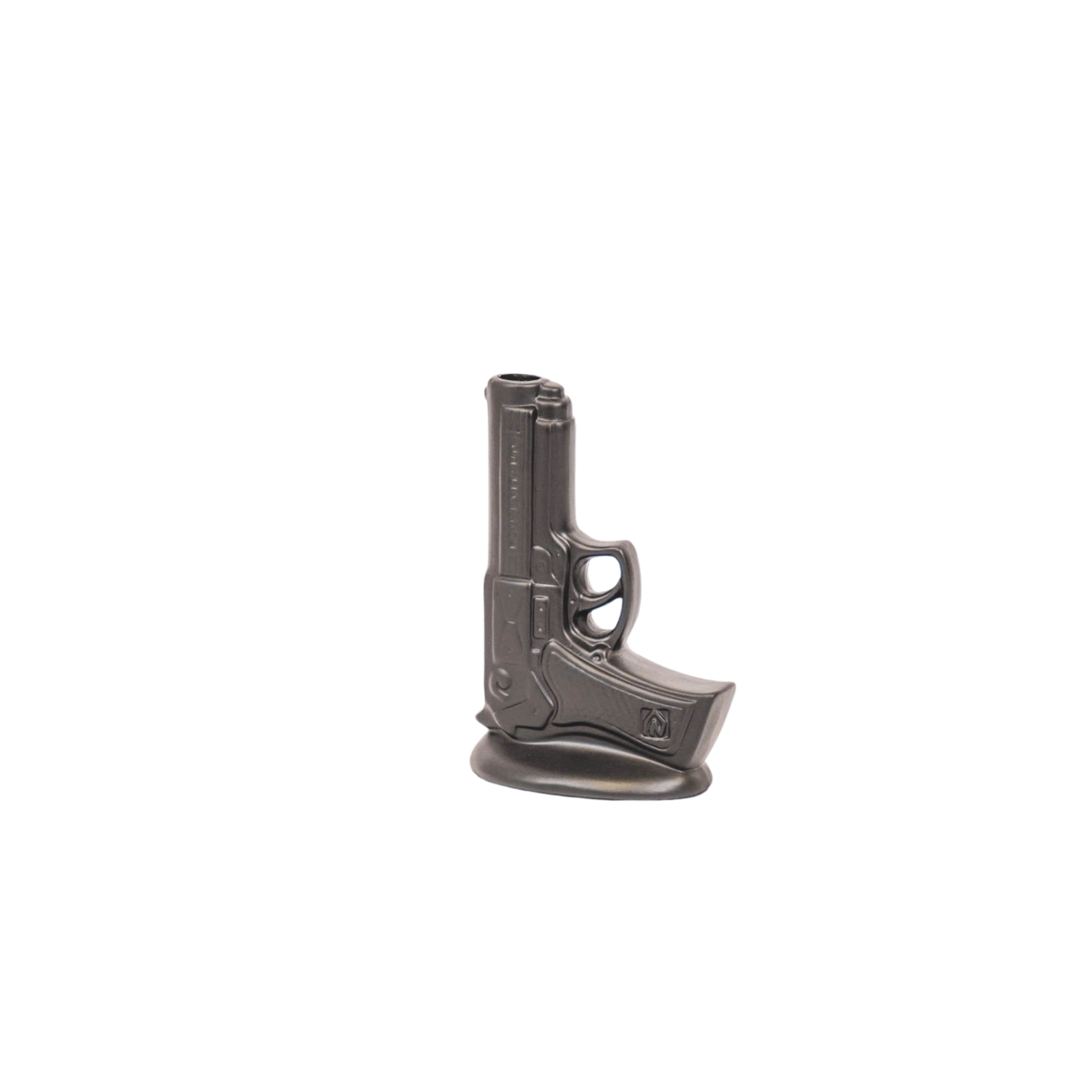 Vaas Pistool Keramiek Zwart 15x9x23cm