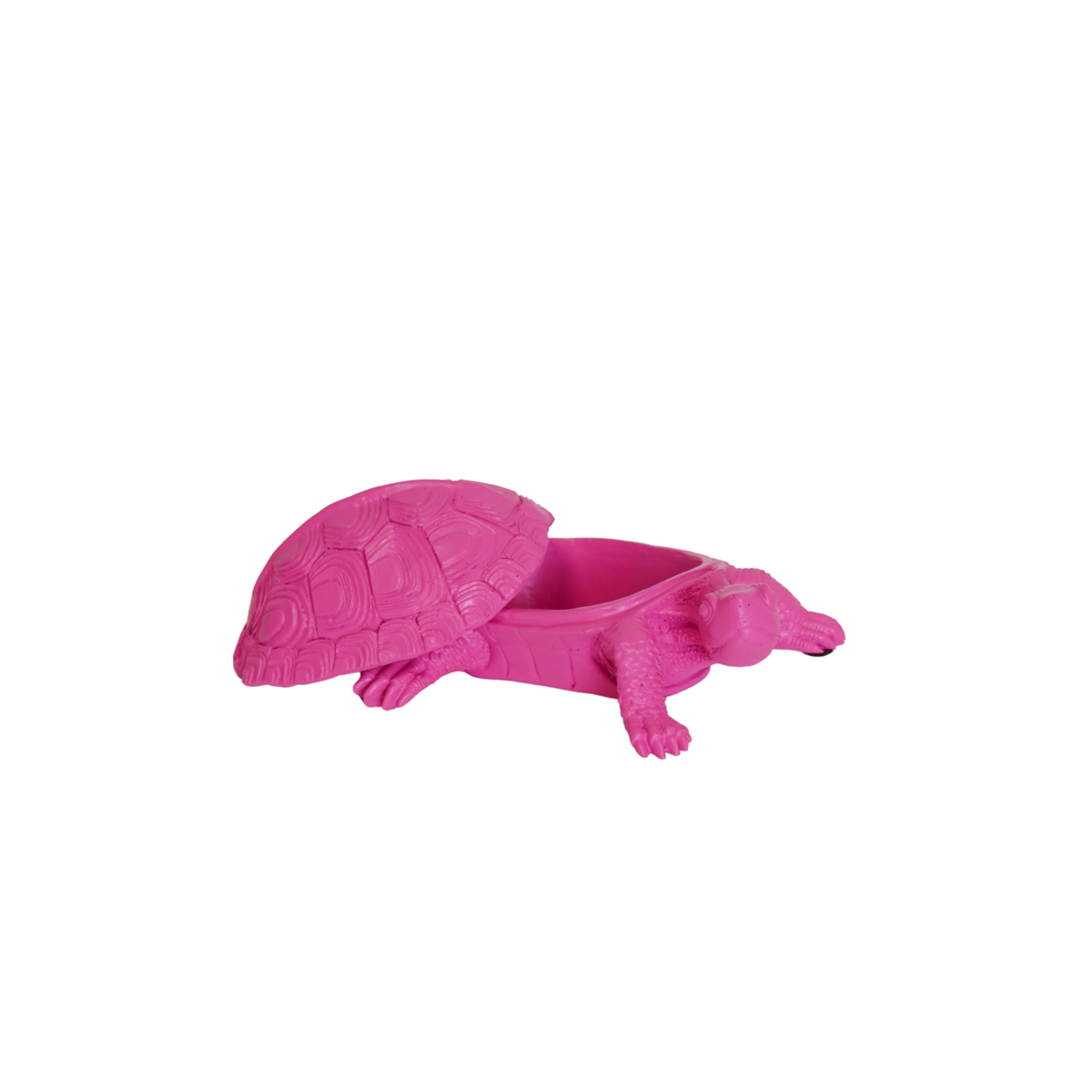 Schildpaddoos Polyresin Neon Roze 15,5x13,5x7,5cm
