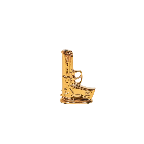 Vaas Pistool Keramiek Goud 15x9x23cm