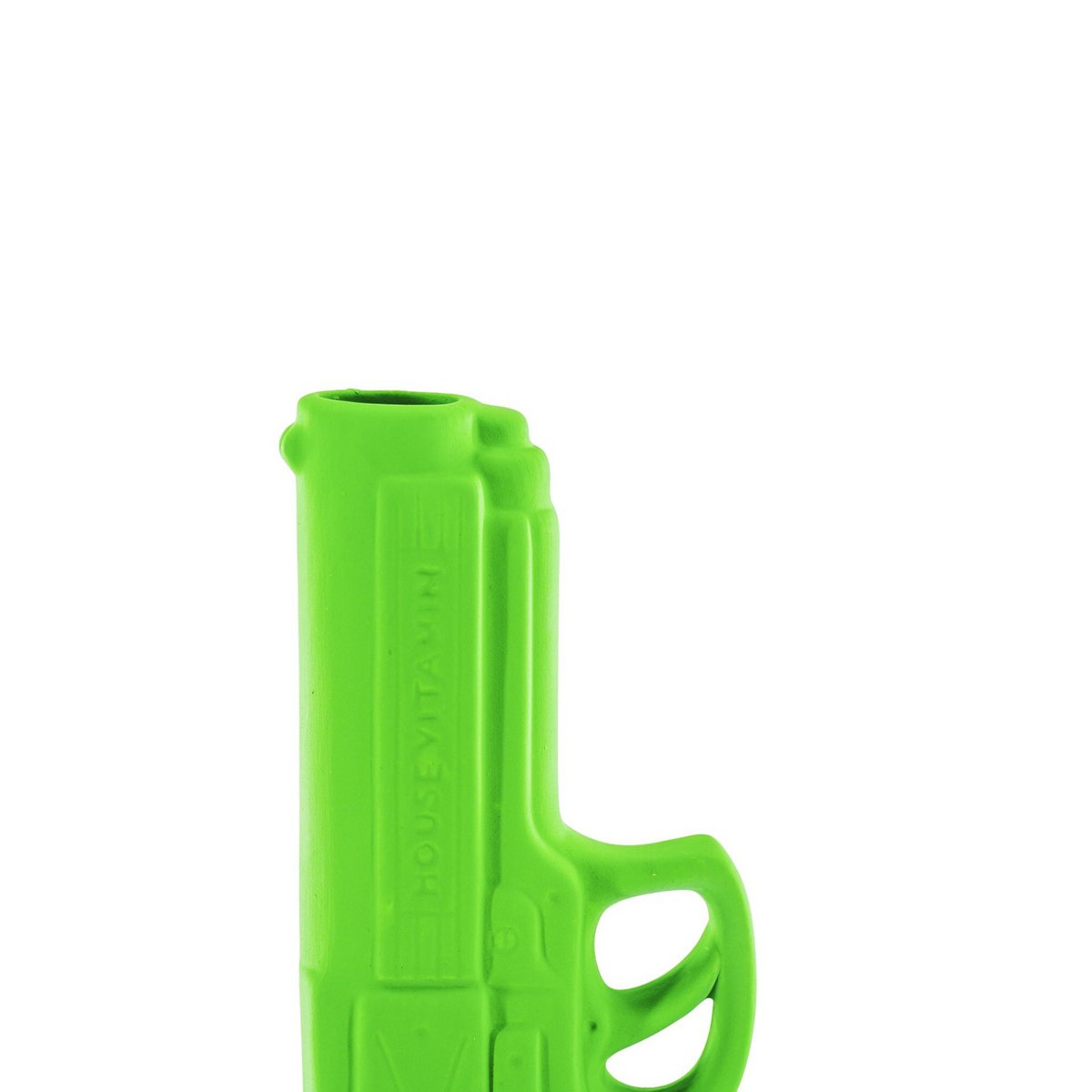 Vaas Pistool Keramiek Neon Groen 15x9x23cm