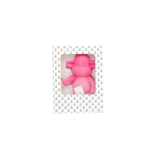 Ornament Aap 'de legende' roze 11x7x19cm