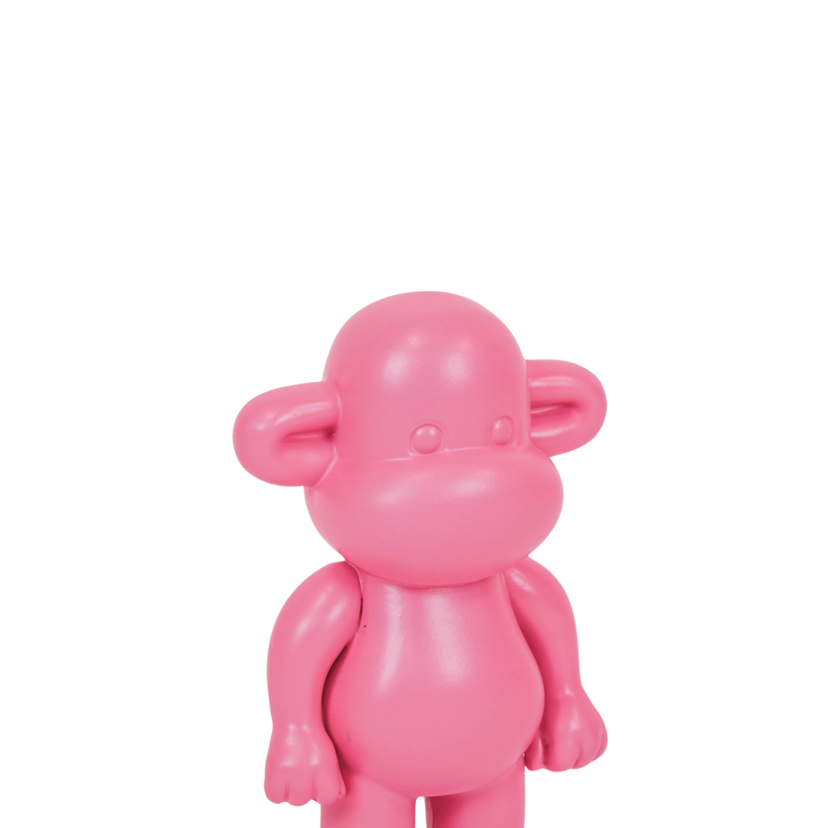Ornament aap 'de legende' polyresin roze 11x7x19cm