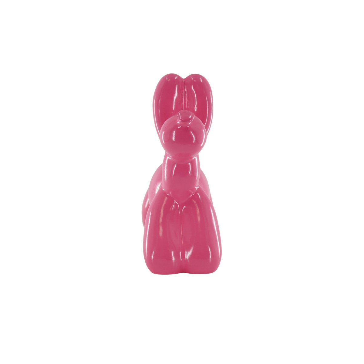 Ornament Spaarpot Ballon Hond Neon Roze 17x7x17cm