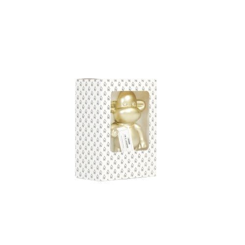 Ornament Aap 'de legende' polyresin goud 11x7x19cm
