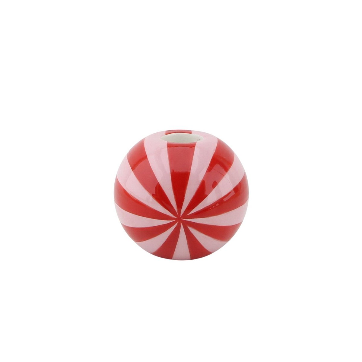Kandelaar Swirl Rood/Roze 7x7x7cm