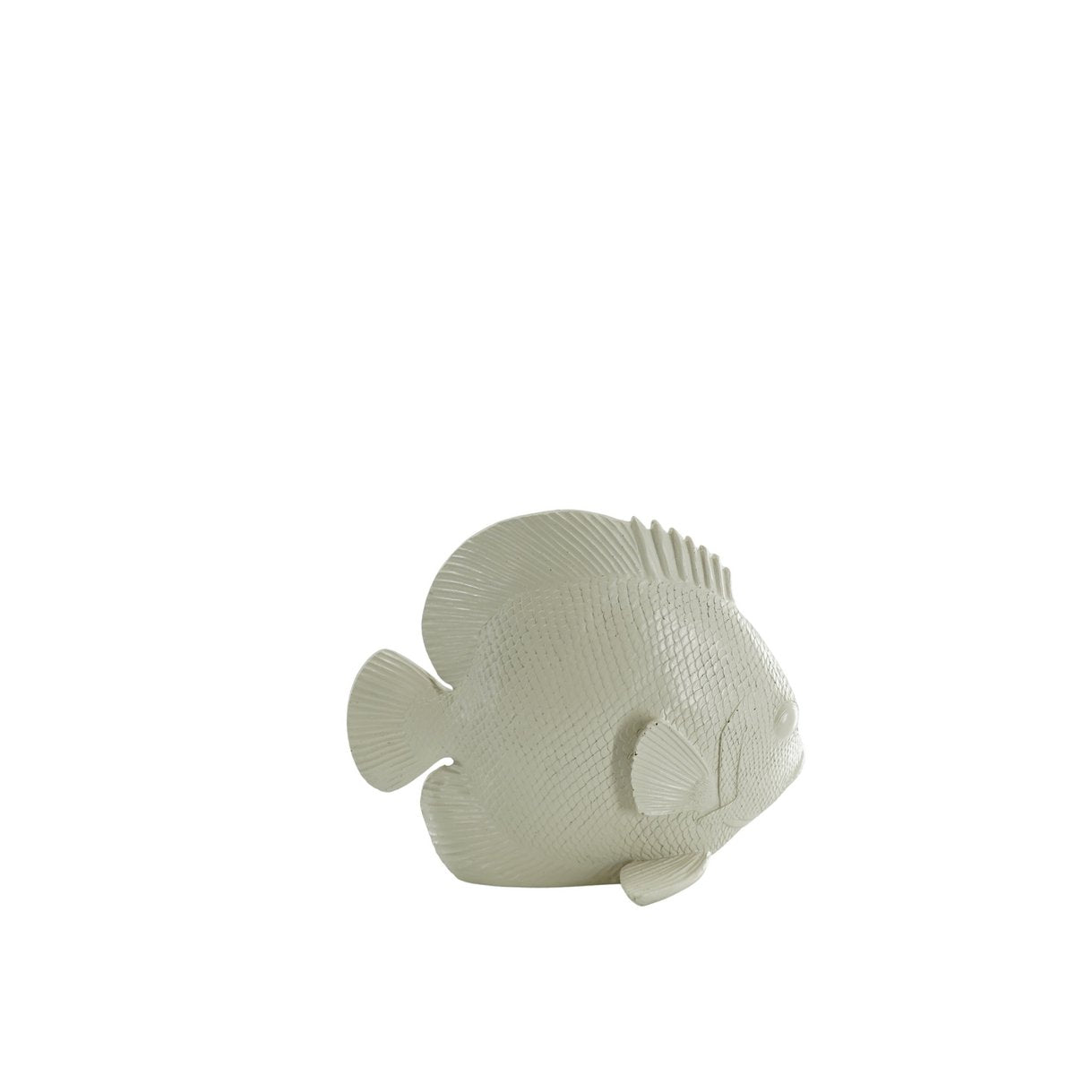Ornament Platte Vis Polyresin Beige 19,5x10,5x16cm
