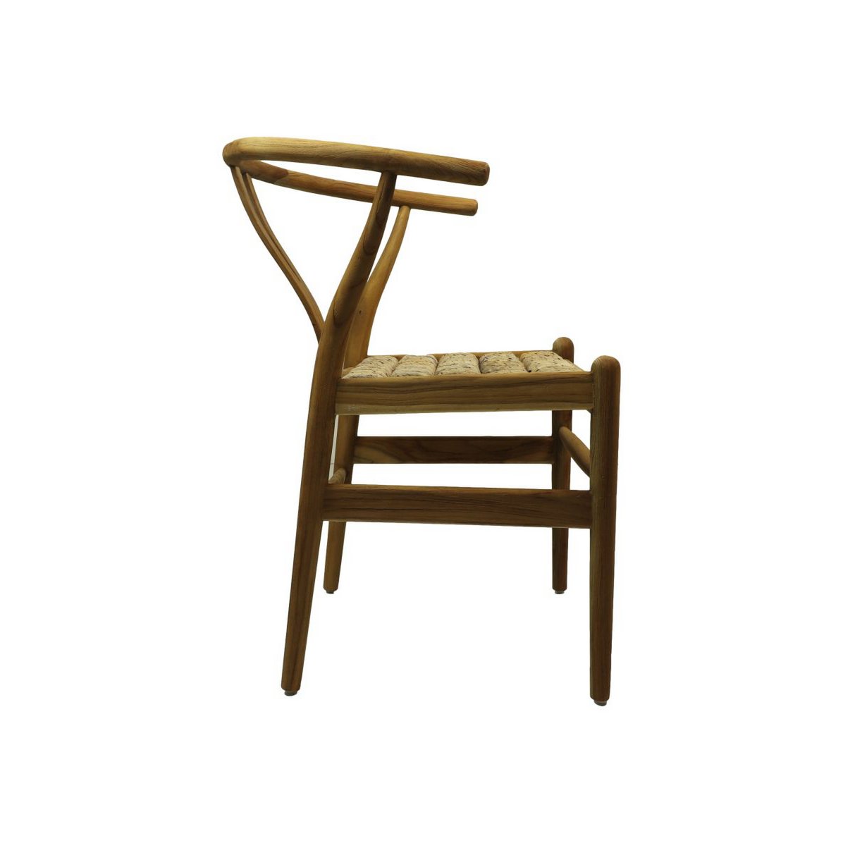 Eetkamerstoel Delilah 50x41x78 Naturel Teak/Bananenblad