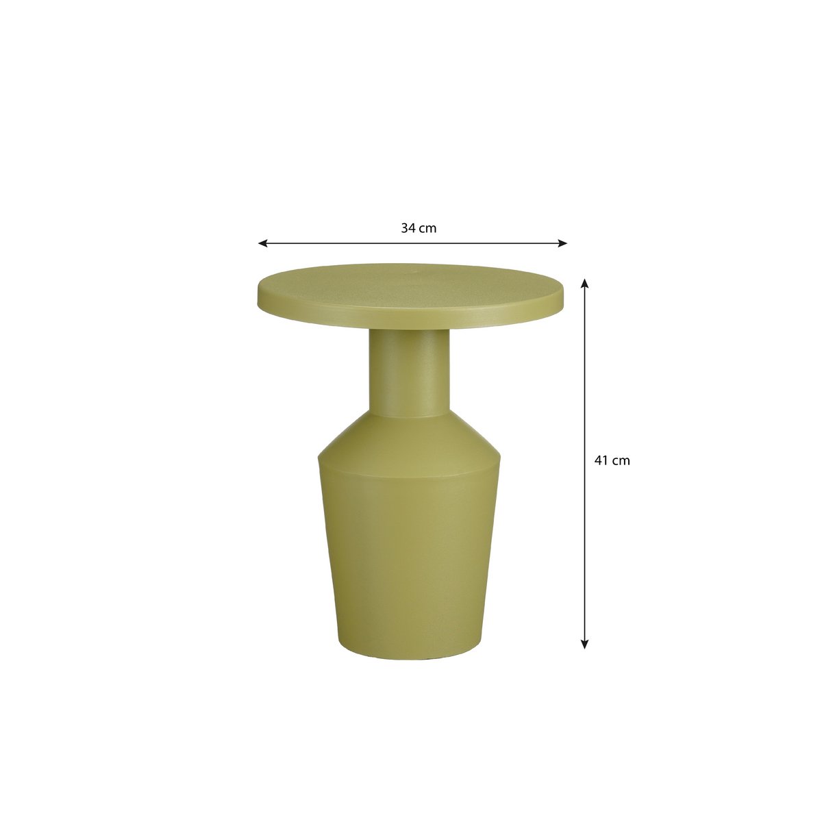 Feroza Bijzettafel H41 x Ø34 cm Metaal Lichtgroen