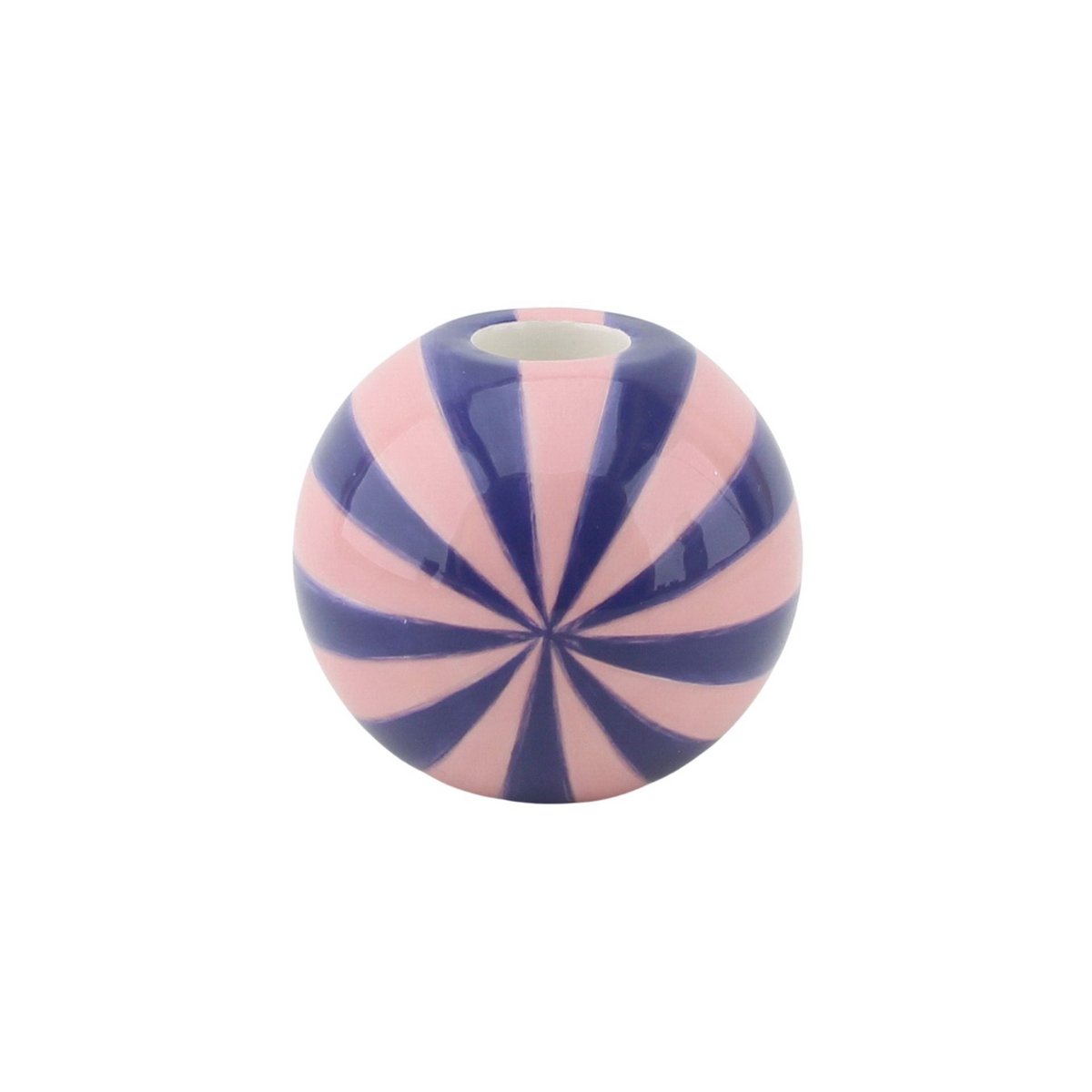 Kandelaar Swirl Roze/Violet 10x10x10cm