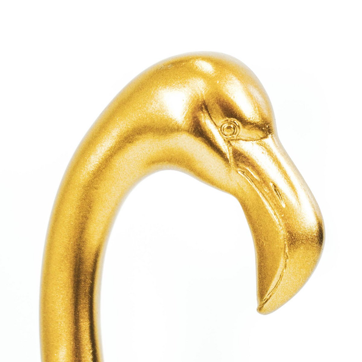 Ornament Flamingo Polyresin Goud 16,5x10x39cm