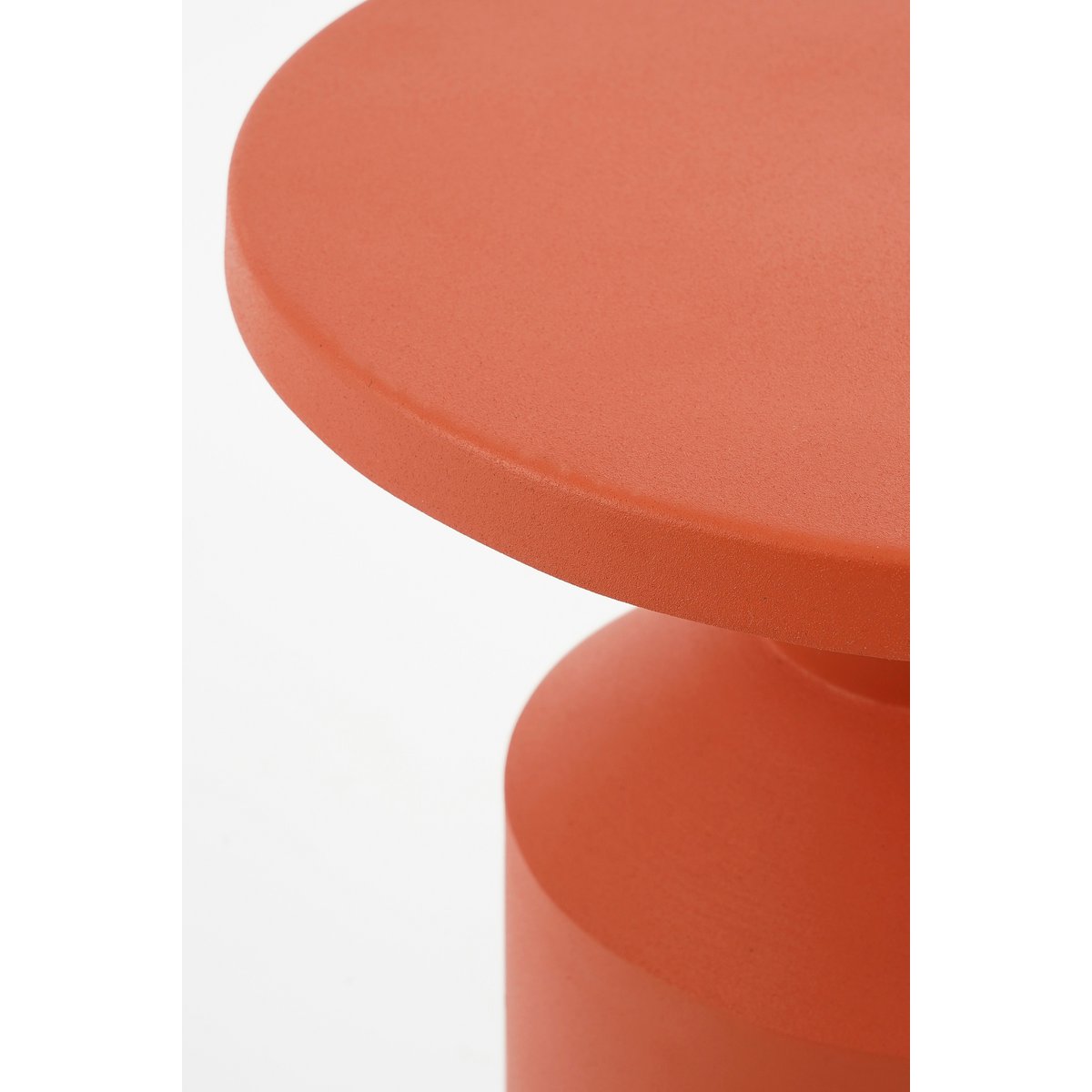 Feroza Bijzettafel H51 x Ø30 cm Metaal Oranje