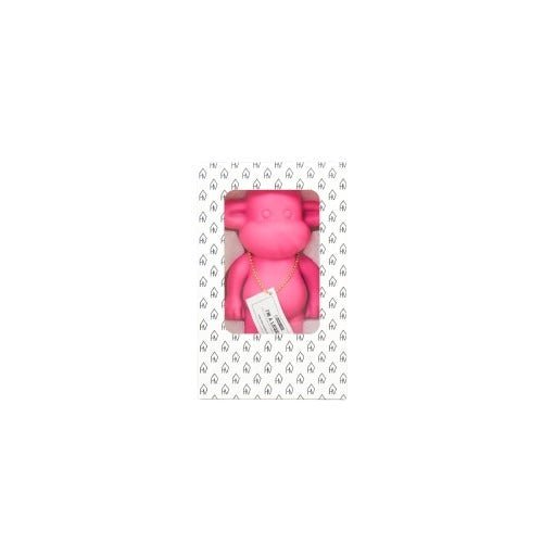 Ornament aap 'de legende' polyresin roze 11x7x19cm