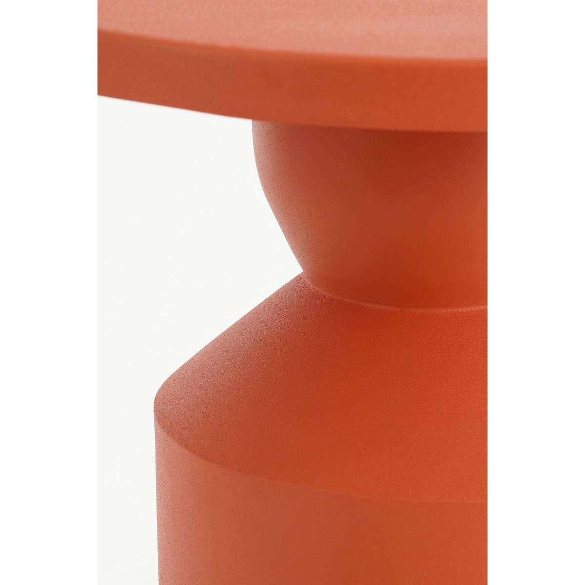 Feroza Bijzettafel H51 x Ø30 cm Metaal Oranje
