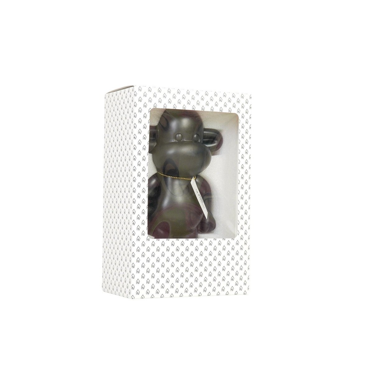 Ornament Aap 'de legende' polyresin zwart 20,5x13,5x35cm
