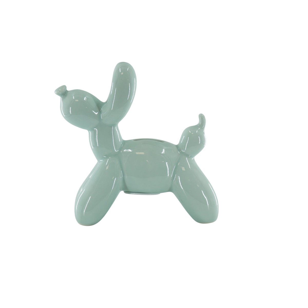 Ornament Spaarpot Ballon Hond Mintgroen 17x7x17cm