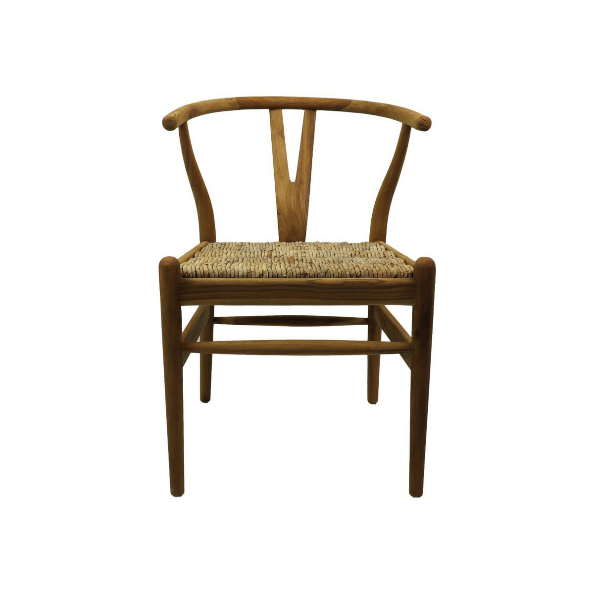 Eetkamerstoel Delilah 50x41x78 Naturel Teak/Bananenblad